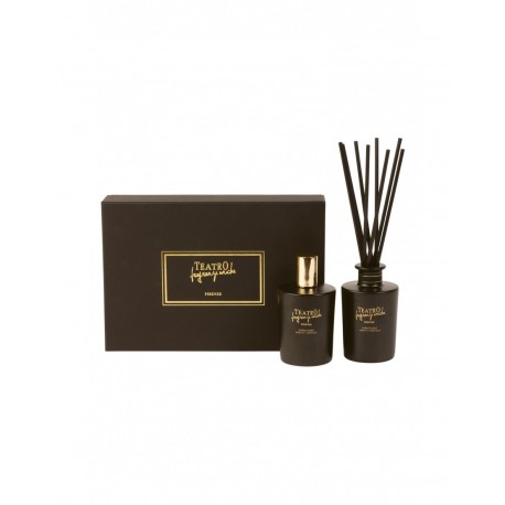 Teatro Fragranze Uniche,  TOBACCO 1815  (Luxury collection),   Mini Gift Box  (Diffuser 100 ml+Spray 100 ml)