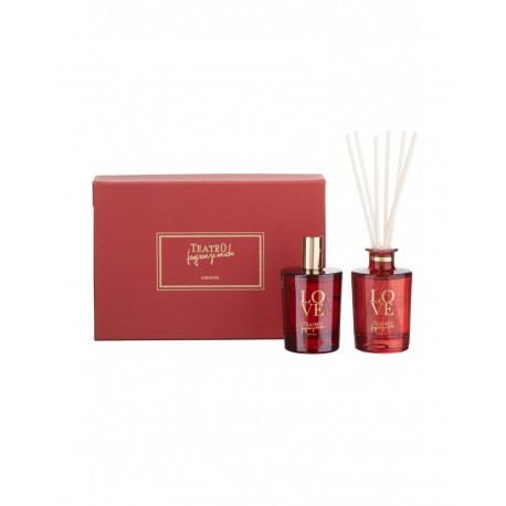Teatro Fragranze Uniche,  LOVE (Luxury collection),  Mini Gift Box - (Spray 100ml & Diffuser 100ml)