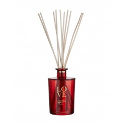 XMAS (Luxury collection),  GIFT BOX STICKS ML.3000 RED TRANSPARENT VASE