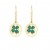Sonia Rykiel, GOLDEN MEDALS LUCKY CLOVER EARRINGS
