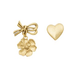 Sonia Rykiel, POETIC GARDEN ASYMMETRIC TALISMANS EARRINGS