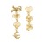 Sonia Rykiel, POETIC GARDEN ASYMMETRIC TALISMANS EARRINGS