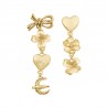 Sonia Rykiel, POETIC GARDEN ASYMMETRIC TALISMANS EARRINGS